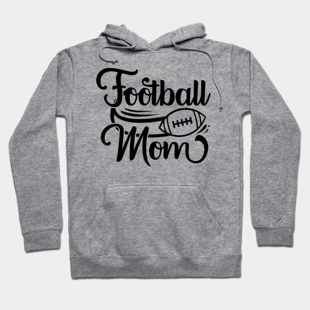 Football mom Hoodie by Ombre Dreams